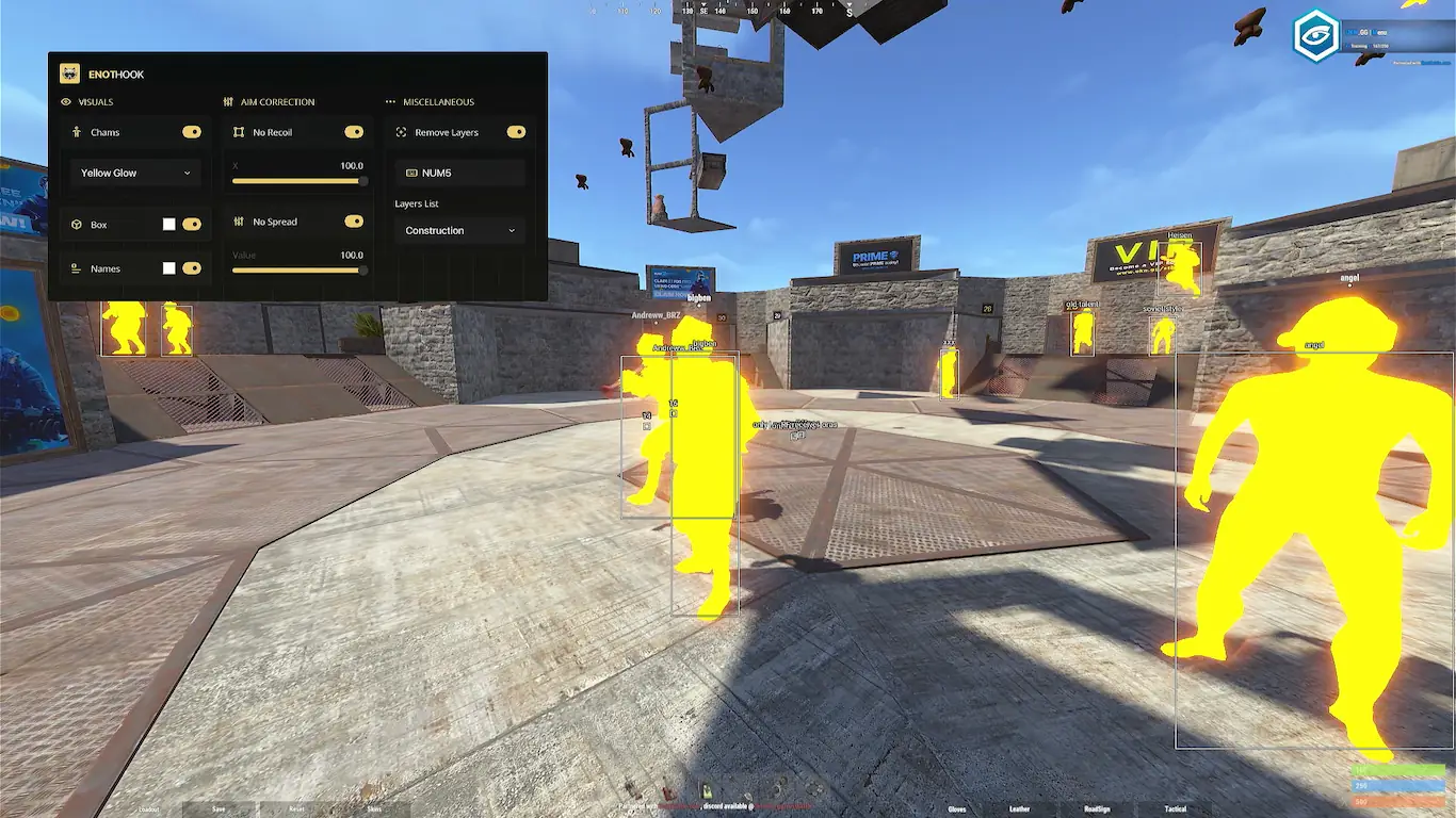 Screenshot 6 do cheat Rust Enot Hook